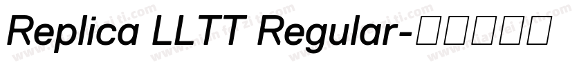 Replica LLTT Regular字体转换